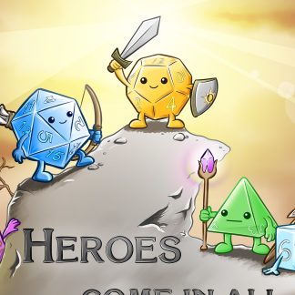 Dice Heroes Art Print