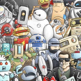 Robots Art Print